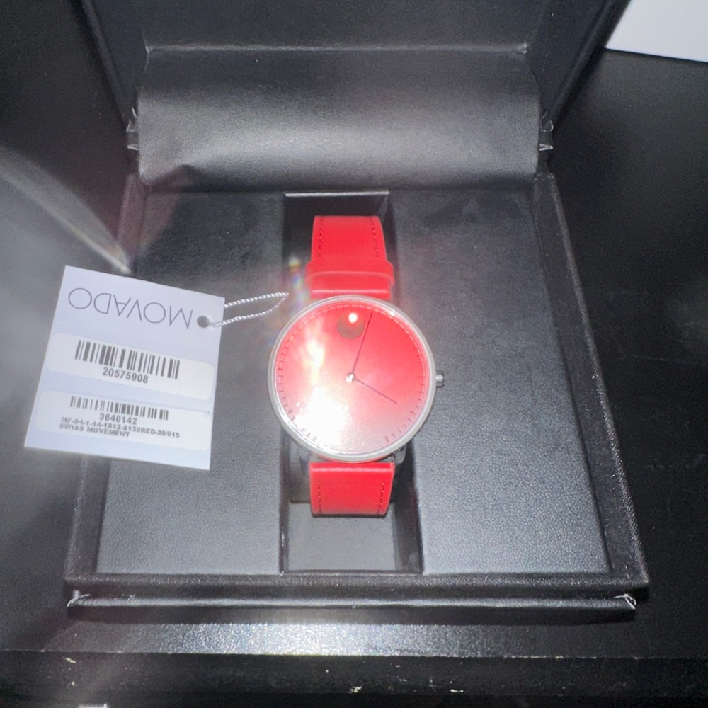 Movado Red Watch